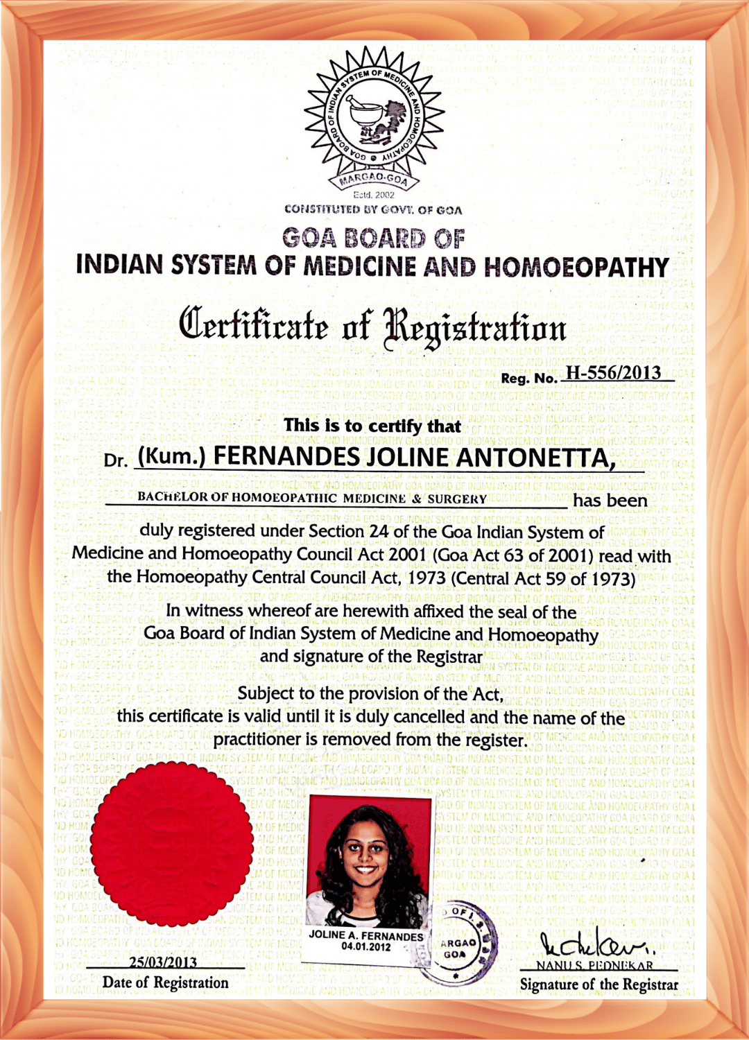 Certificate 1