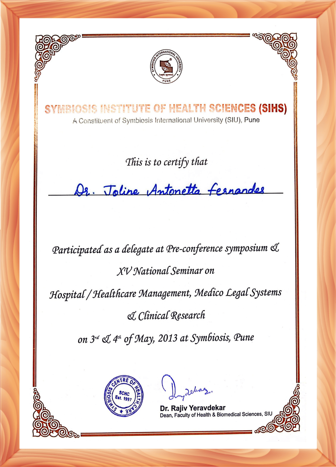 Certificate 3