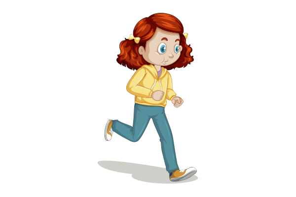 girl running